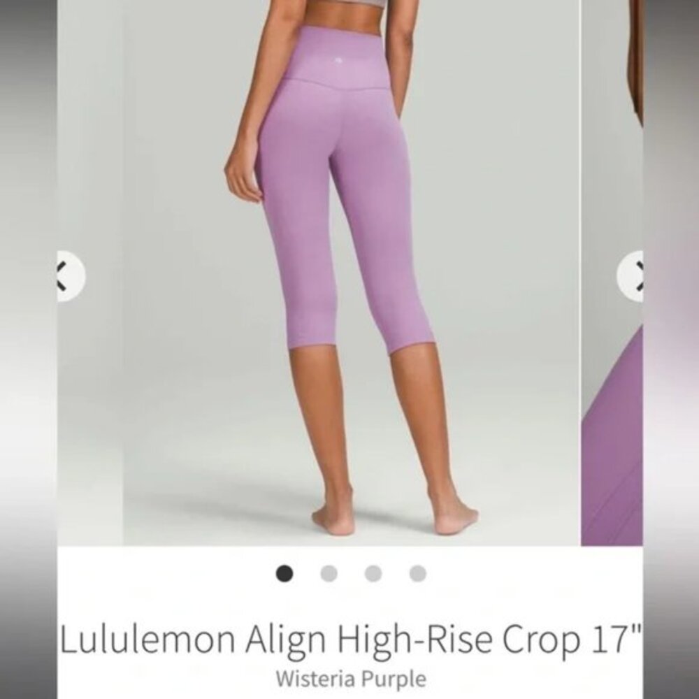 Lululemon Align High-Rise Crop 17" Wisteria Purple